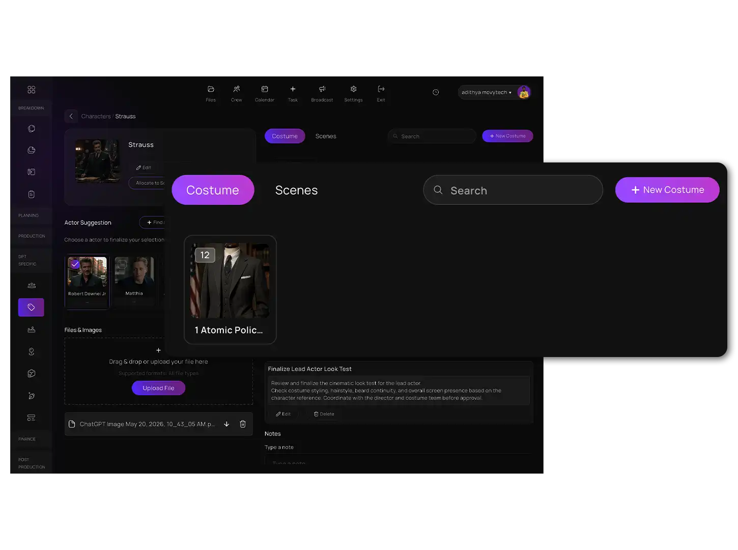 Character looks and styling control